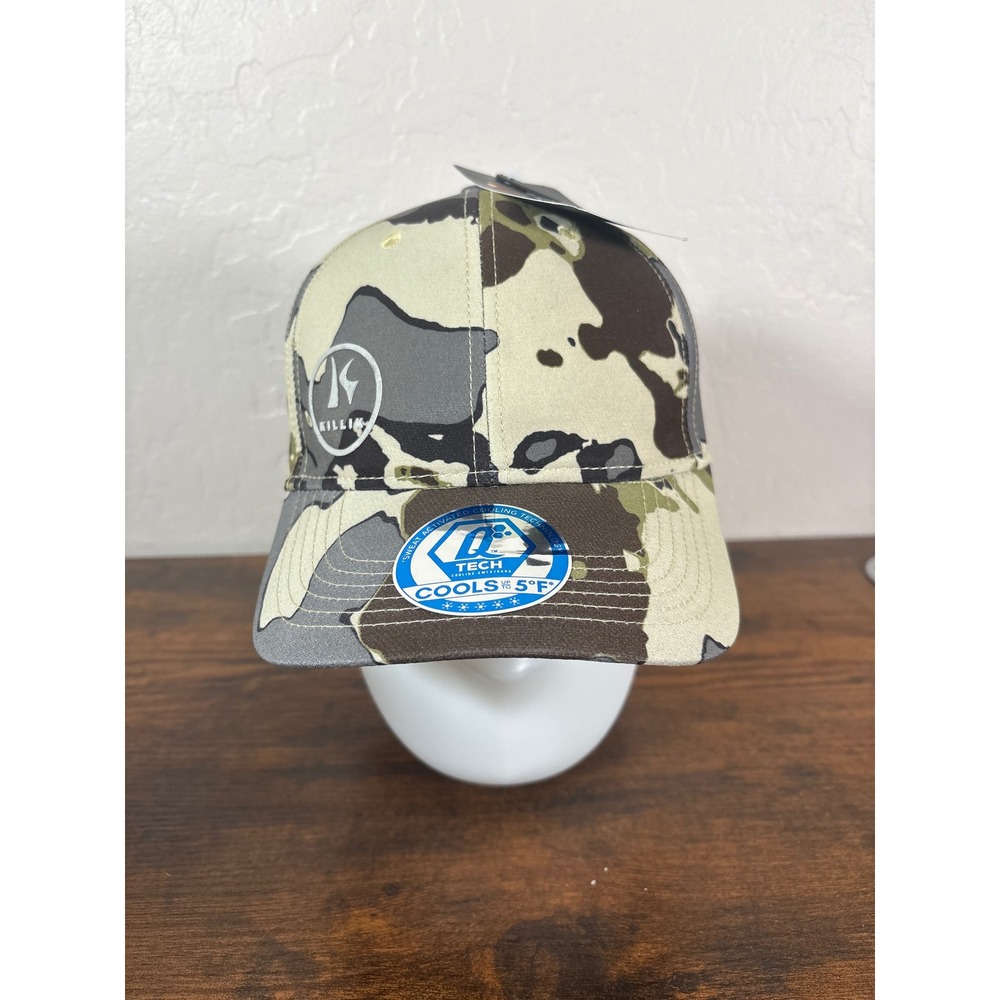 Killik Veil Camo Snapback Hat Q-Tech Cooling Sweatband Hunting Cap One Size New